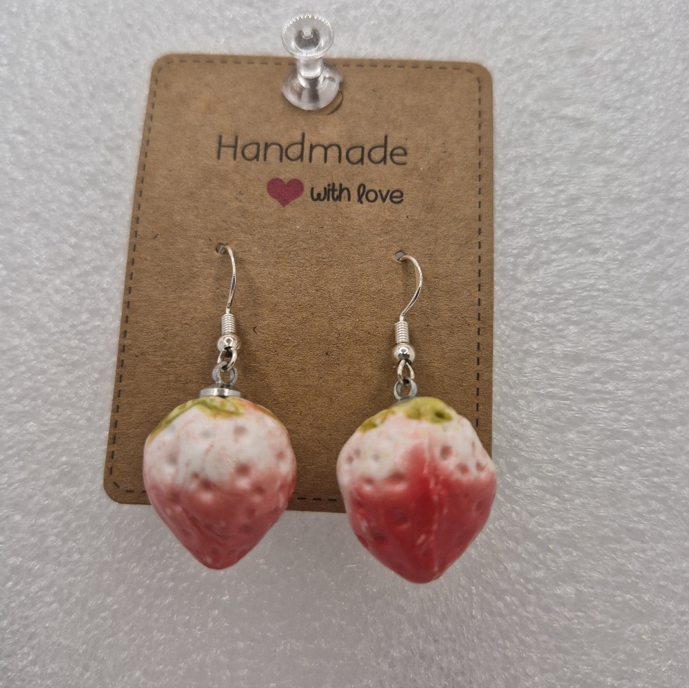Strawberry Ear Rings.